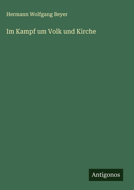 Produktbild: Im Kampf um Volk und Kirche