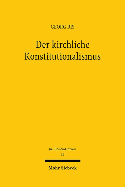 Produktbild: Der kirchliche Konstitutionalismus