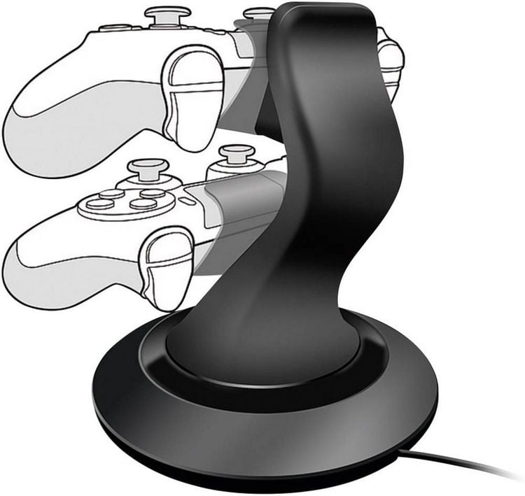 Produktbild: SPEEDLINK TWINDOCK Charging System with A/C Adapter - for PS4, black