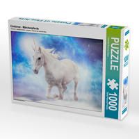 Produktbild: CALVENDO Puzzle Einh&ouml;rner - M&auml;rchenpferde | 1000 Teile Lege-Gr&ouml;&szlig;e 64x48cm Foto-Puzzle f&uuml;r gl&uuml;ckliche Stunden