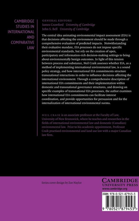 Produktbild: The International Law of Environmental Impact Assessment