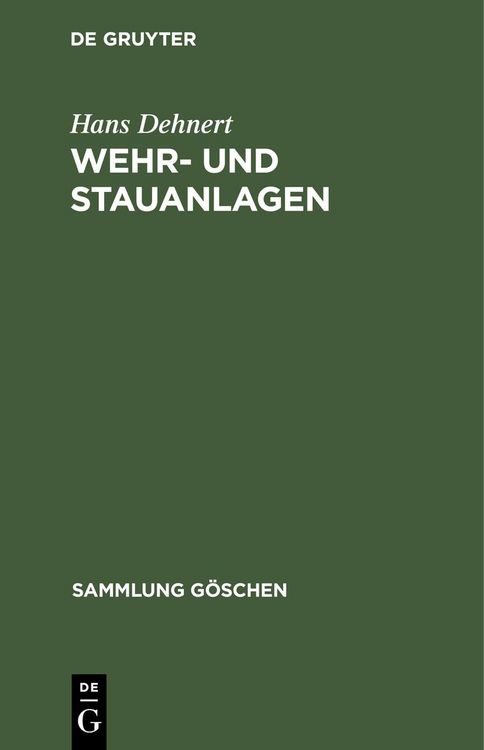 Produktbild: Wehr- und Stauanlagen