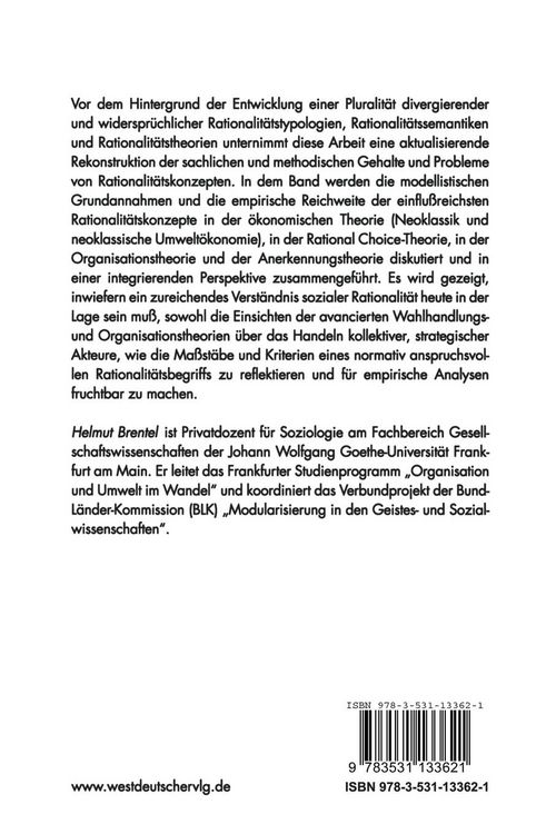 Produktbild: Soziale Rationalit&auml;t