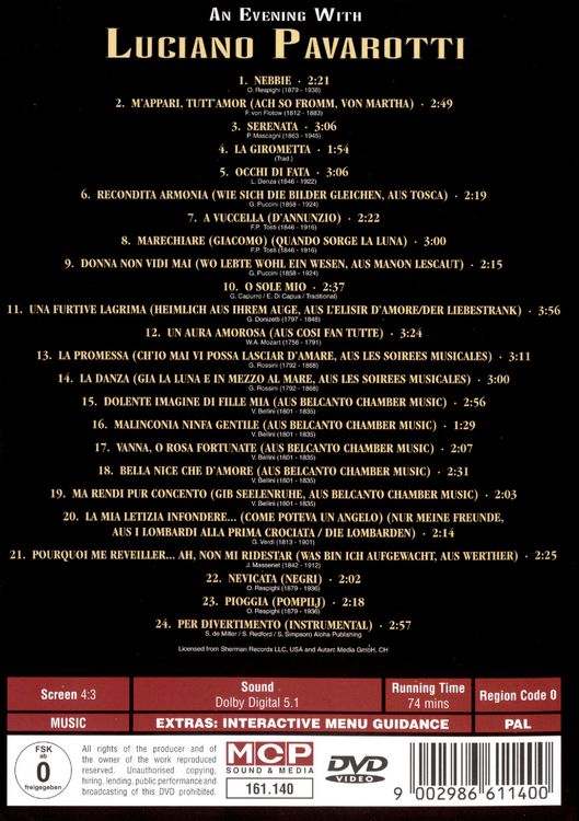 Produktbild: Luciano Pavarotti - An Evening with Luciano P.