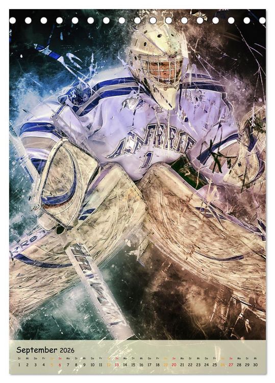 Produktbild: Eishockey spektakul&auml;r (Tischkalender 2026 DIN A5 hoch), CALVENDO Monatskalender