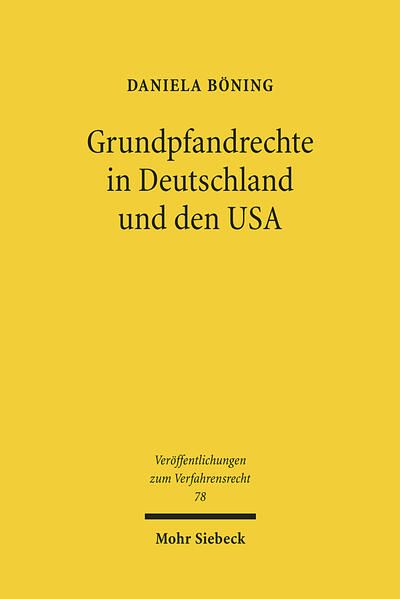 Produktbild: Grundpfandrechte in Deutschland und den USA