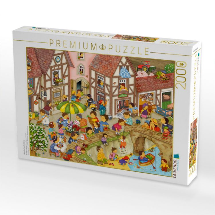 Produktbild: CALVENDO Puzzle Mein Dorf im Fr&uuml;hling | 2000 Teile Lege-Gr&ouml;&szlig;e 90x67cm Foto-Puzzle f&uuml;r gl&uuml;ckliche Stunden