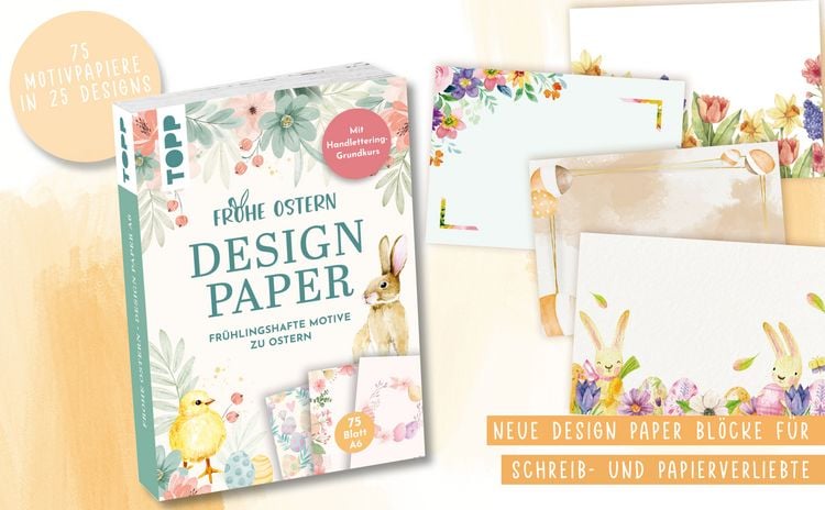Produktbild: Design Paper Frohe Ostern A6