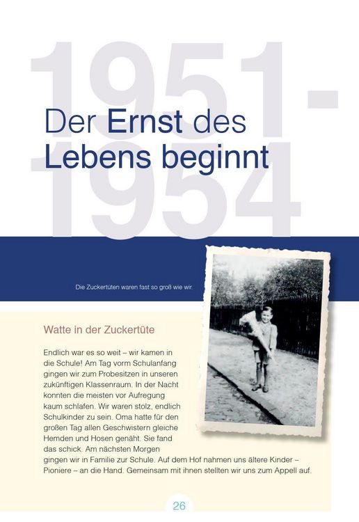 Produktbild: Aufgewachsen in der DDR - Wir vom Jahrgang 1945 - Kindheit und Jugend