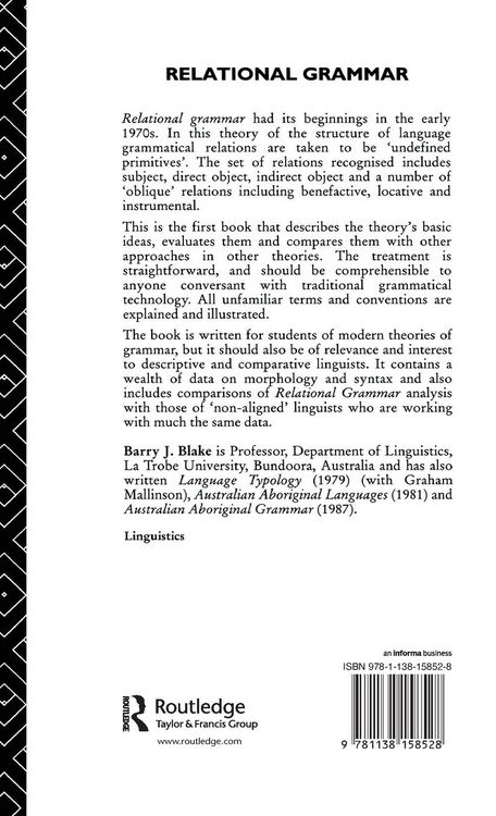 Produktbild: Relational Grammar