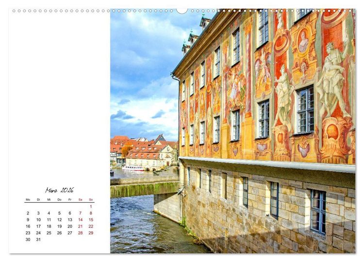 Produktbild: Reiseziel Bamberg (hochwertiger Premium Wandkalender 2026 DIN A2 quer), Kunstdruck in Hochglanz