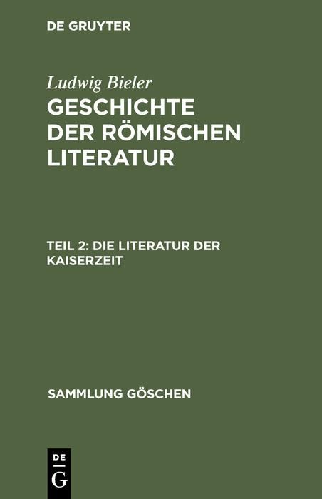 Produktbild: Die Literatur der Kaiserzeit