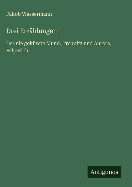 Produktbild: Drei Erz&auml;hlungen