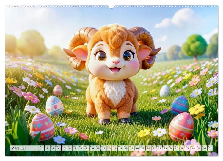 Produktbild: Kinder‑Sternzeichen - Fr&ouml;hlicher und bunter Kalender (Wandkalender 2027 DIN A2 quer), CALVENDO Monatskalender