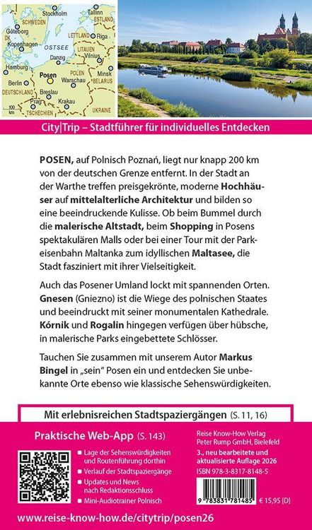 Produktbild: Reise Know-How CityTrip Posen / Poznań