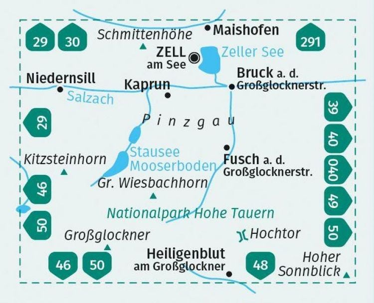Produktbild: KOMPASS Wanderkarte 030 Zell am See, Kaprun 1:35.000