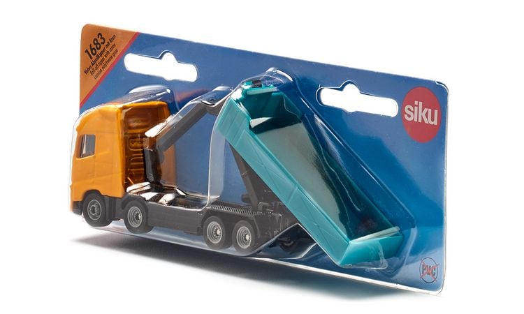 Produktbild: Siku 1683 Volvo Abrollkipper mit Kran