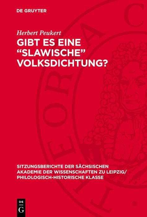 Produktbild: Gibt es eine "Slawische" Volksdichtung?