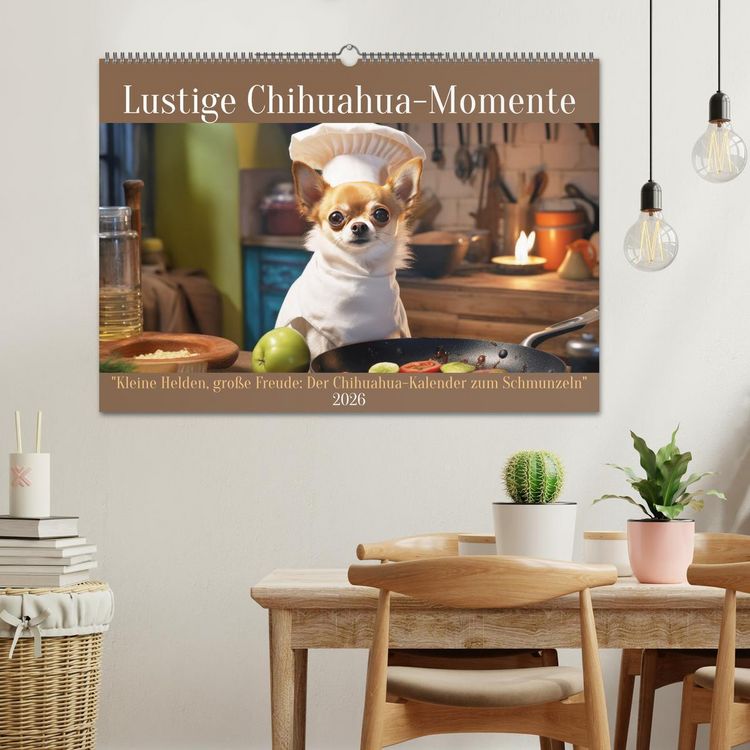 Produktbild: Lustige Chihuahua-Momente (Wandkalender 2026 DIN A2 quer), CALVENDO Monatskalender
