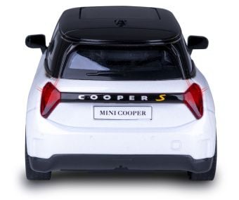 Produktbild: BMW Mini Cooper Diecast 1:28 wei&szlig; inkl. Knopfzellen
