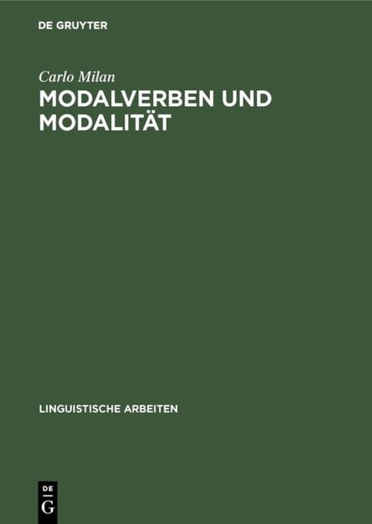 Produktbild: Modalverben und Modalität