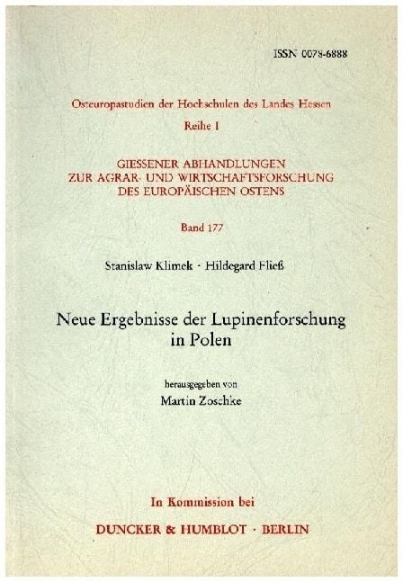 Produktbild: Neue Ergebnisse der Lupinenforschung in Polen.