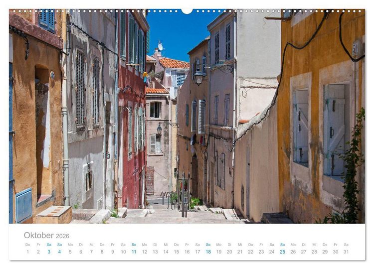 Produktbild: Marseille Maritime Metropole (hochwertiger Premium Wandkalender 2026 DIN A2 quer), Kunstdruck in Hochglanz