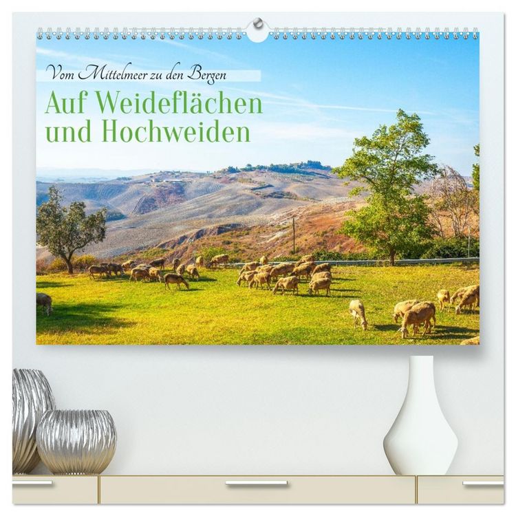 Produktbild: Auf Weidefl&auml;chen und Hochweiden (hochwertiger Premium Wandkalender 2026 DIN A2 quer), Kunstdruck in Hochglanz