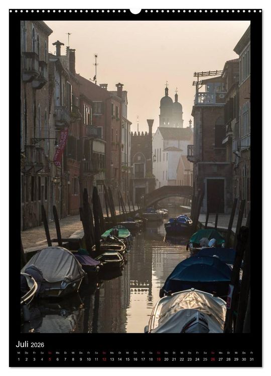 Produktbild: Venedig &ndash; La Romantica (hochwertiger Premium Wandkalender 2026 DIN A2 hoch), Kunstdruck in Hochglanz