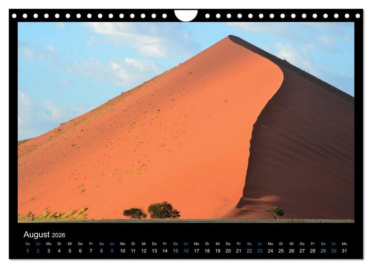 Produktbild: Namibia 2026 Farben der W&uuml;ste (Wandkalender 2026 DIN A4 quer), CALVENDO Monatskalender