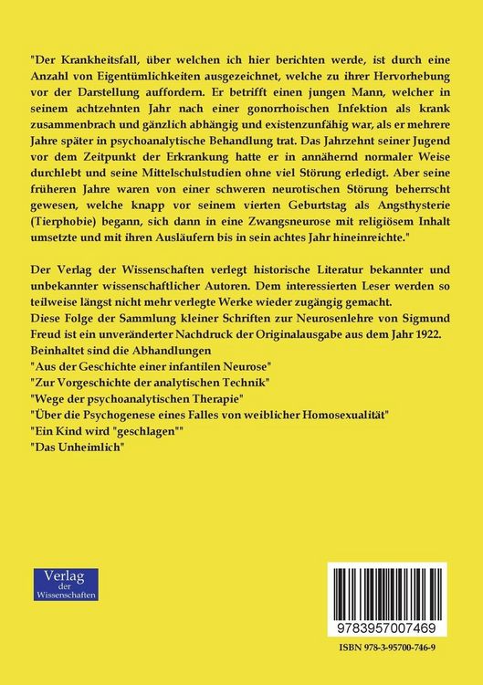 Produktbild: Sammlung kleiner Schriften zur Neurosenlehre