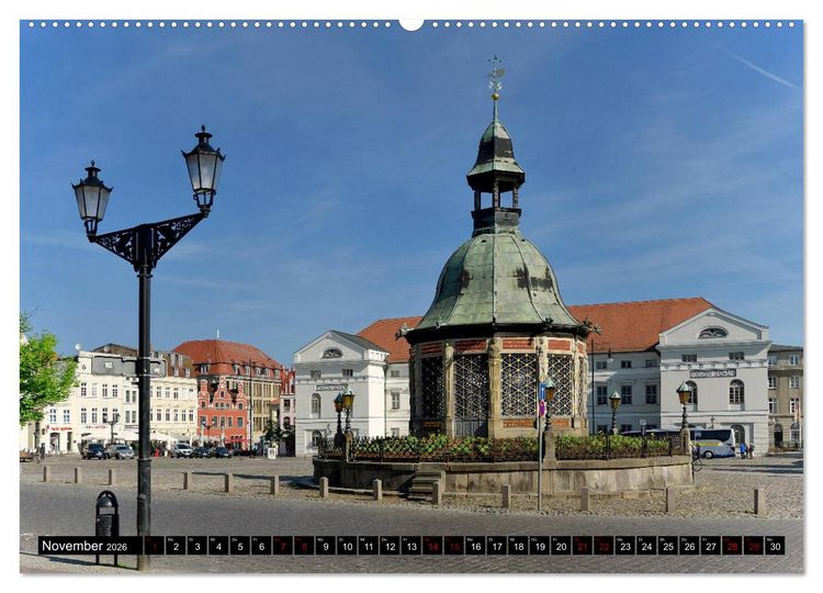 Produktbild: Ein Bummel durch die Hansestadt Wismar (hochwertiger Premium Wandkalender 2026 DIN A2 quer), Kunstdruck in Hochglanz
