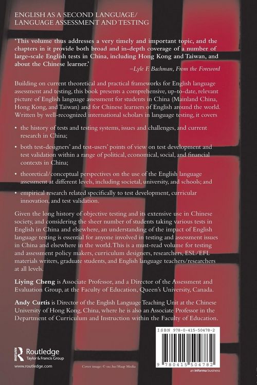 Produktbild: English Language Assessment and the Chinese Learner
