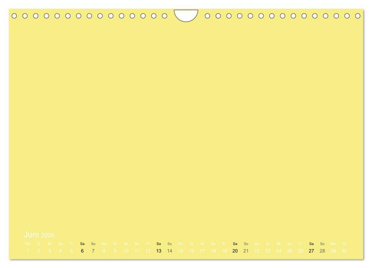 Produktbild: Bastelkalender - Gelb (Wandkalender 2026 DIN A4 quer), CALVENDO Monatskalender