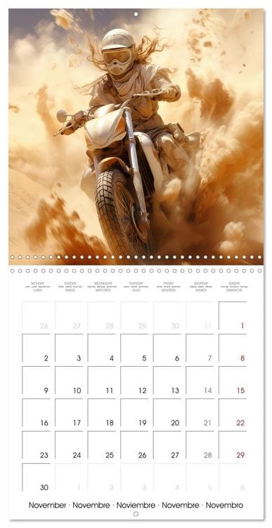 Produktbild: Motorbike desert race (Wall Calendar 2026 12 &times; 12 Inch) CALVENDO 12 Month Wall Calendar