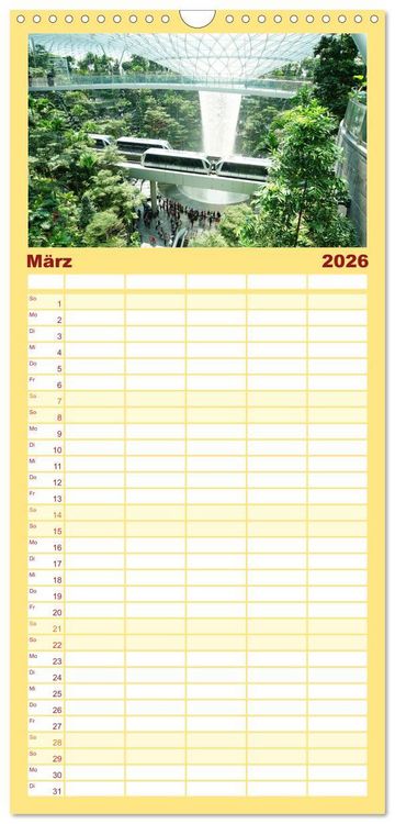 Produktbild: Familienplaner 2026 - Singapur - Die Stadt am Puls der Zeit. mit 5 Spalten (Wandkalender, 21 x 45 cm) CALVENDO