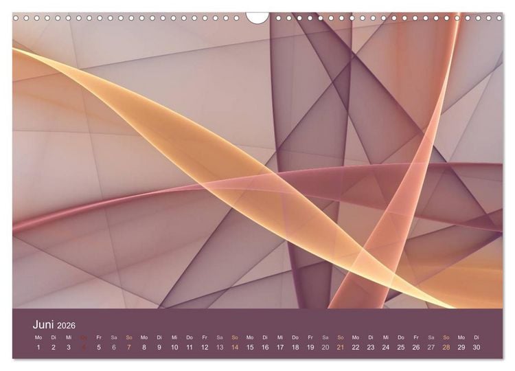 Produktbild: Exklusive Fraktalkunst / AT-Version (Wandkalender 2026 DIN A3 quer), CALVENDO Monatskalender