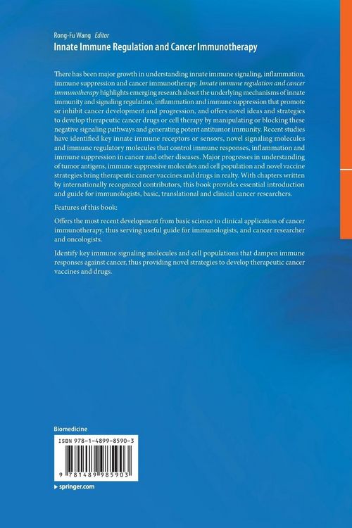 Produktbild: Innate Immune Regulation and Cancer Immunotherapy