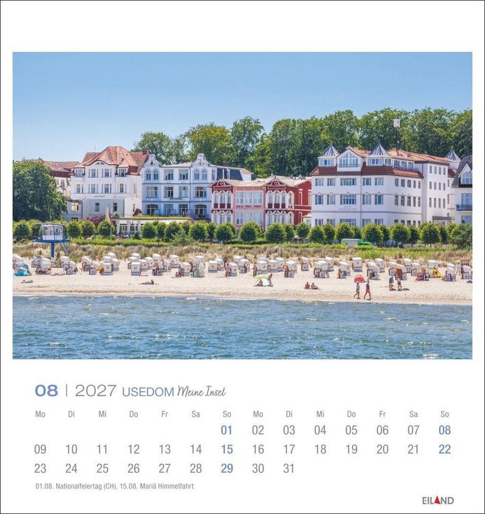 Produktbild: Usedom Postkartenkalender 2027 - Meine Insel