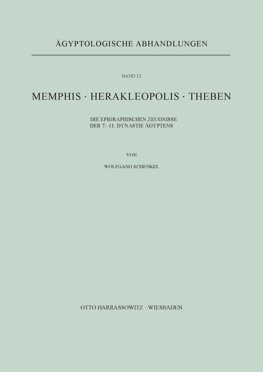 Produktbild: Memphis. Herakleopolis. Theben