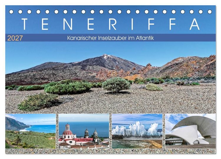 Produktbild: TENERIFFA Kanarischer Inselzauber im Atlantik (Tischkalender 2027 DIN A5 quer), CALVENDO Monatskalender