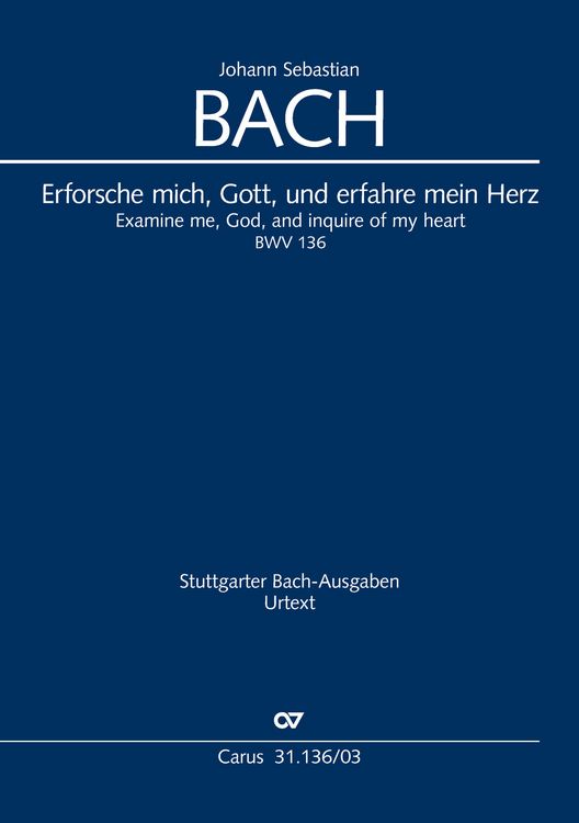 Produktbild: Erforsche mich, Gott, und erfahre mein Herz (Klavierauszug)