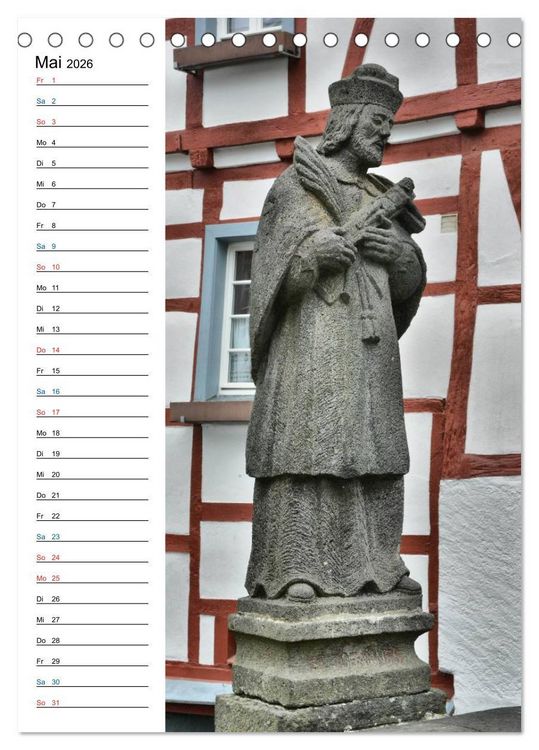 Produktbild: Nepomuk - Der Br&uuml;ckenheilige (Tischkalender 2026 DIN A5 hoch), CALVENDO Monatskalender