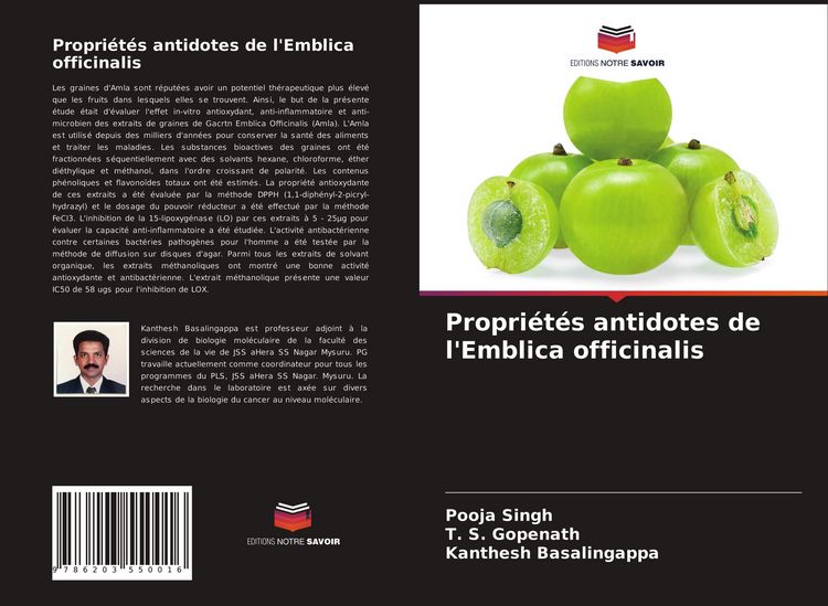 Produktbild: Propri&eacute;t&eacute;s antidotes de l'Emblica officinalis