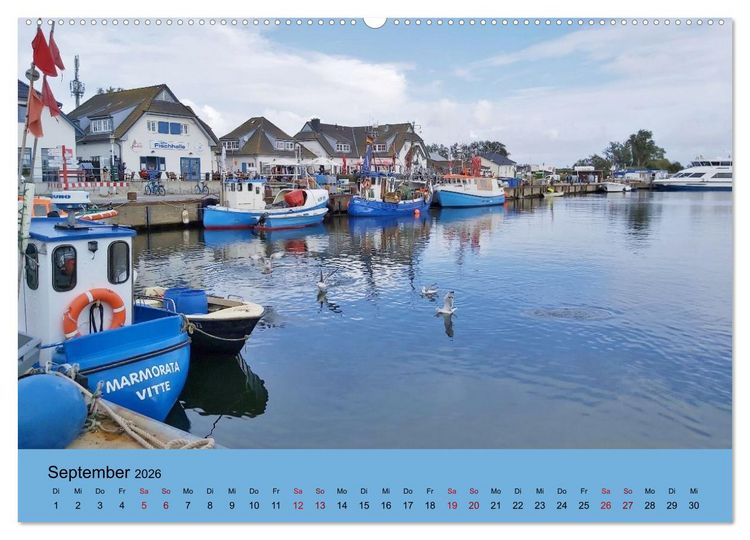 Produktbild: Ostsee von Heringsdorf bis Hiddensee (hochwertiger Premium Wandkalender 2026 DIN A2 quer), Kunstdruck in Hochglanz