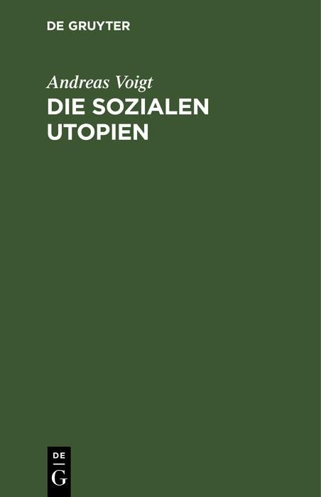 Produktbild: Die sozialen Utopien
