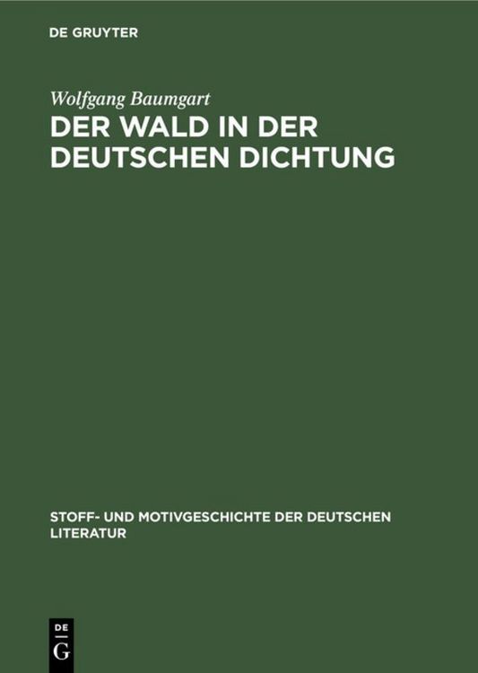 Produktbild: Der Wald in der deutschen Dichtung