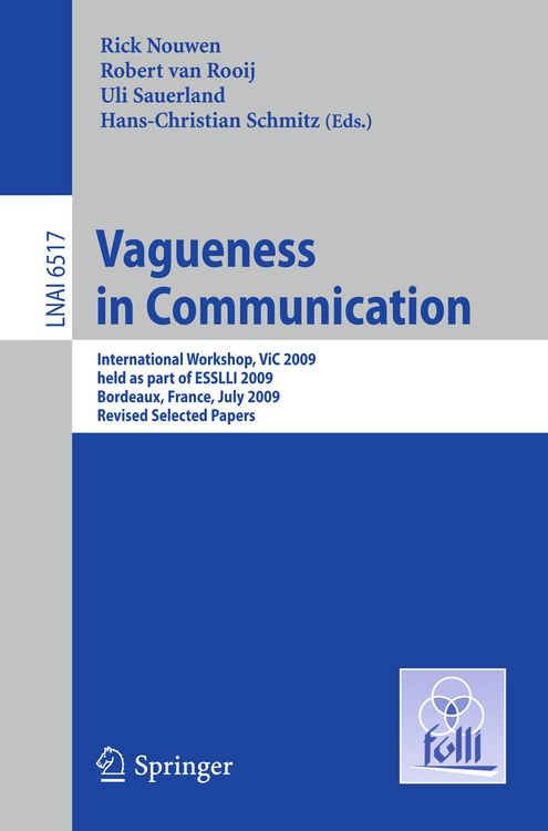 Produktbild: Vagueness in Communication