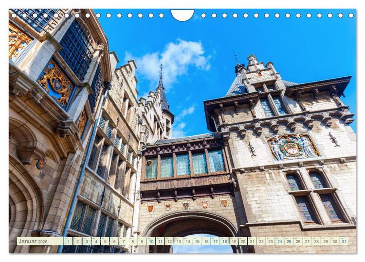 Produktbild: Fotografische Impressionen aus Antwerpen (Wandkalender 2026 DIN A4 quer), CALVENDO Monatskalender