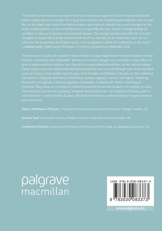 Produktbild: Queenship and Counsel in Early Modern Europe